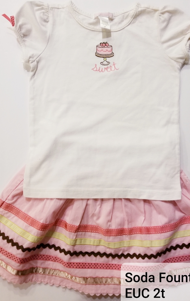EUC Janie and Jack Soda Fountain Set Size 2t